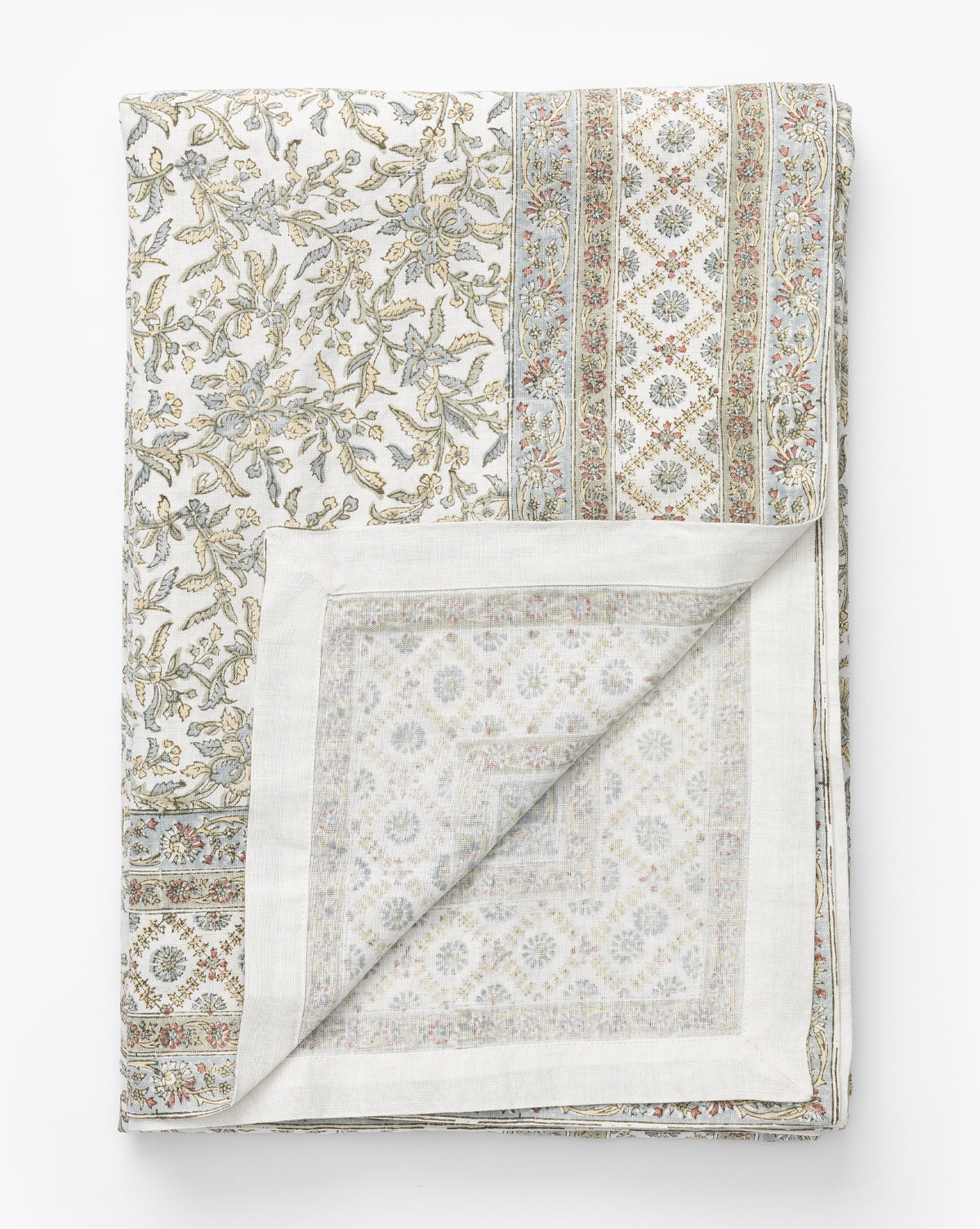 McGee & Co - Estelle Block Print Tablecloth