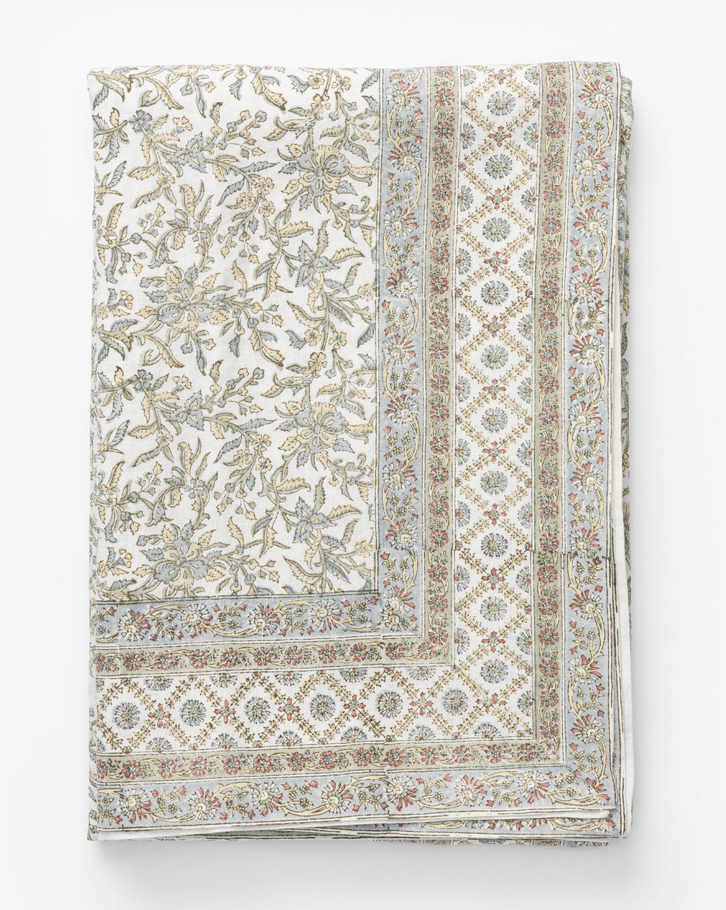 McGee & Co - Estelle Block Print Tablecloth