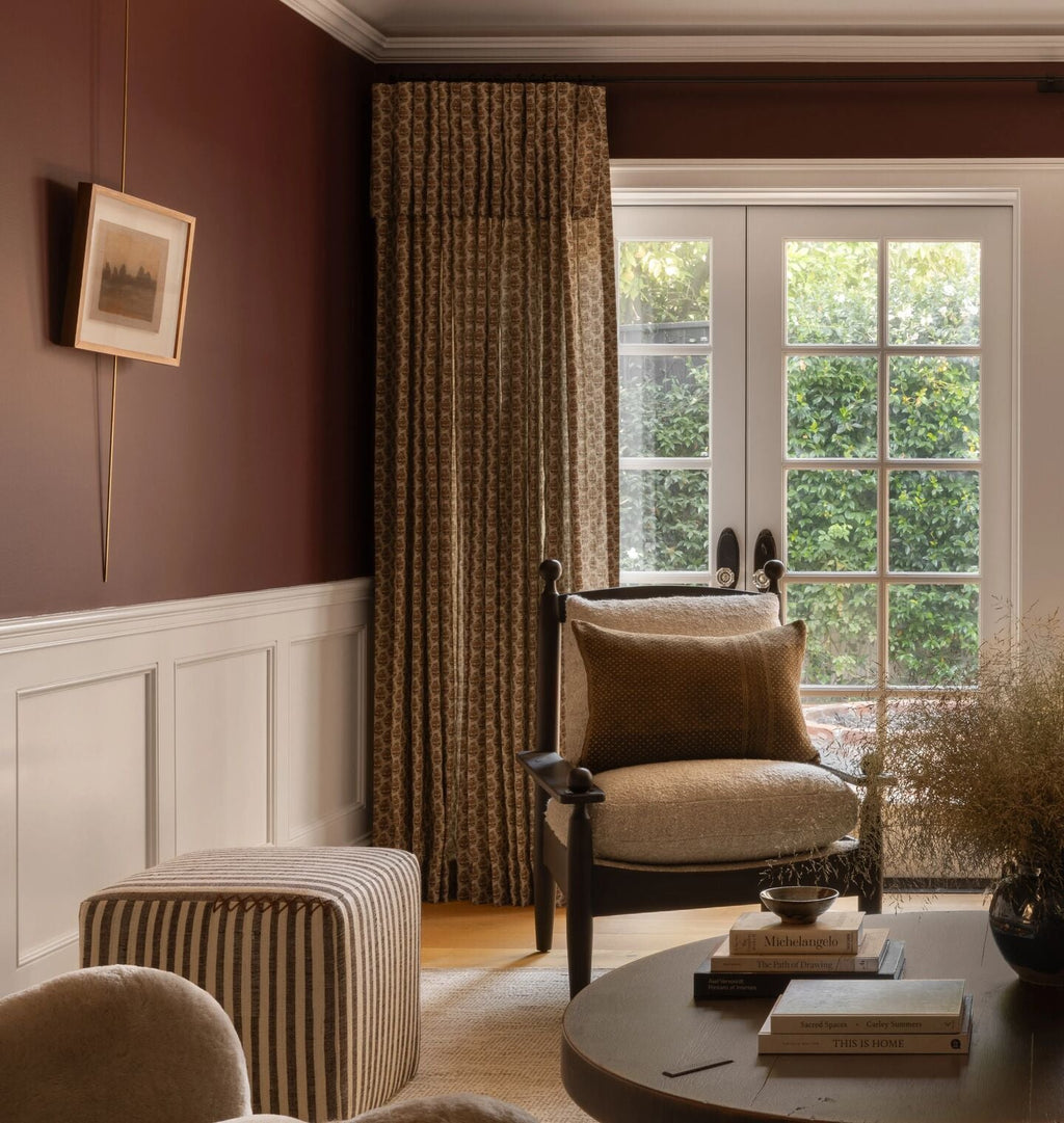 Amber Interiors - Overlay Box Pleat Drapery & Hardware