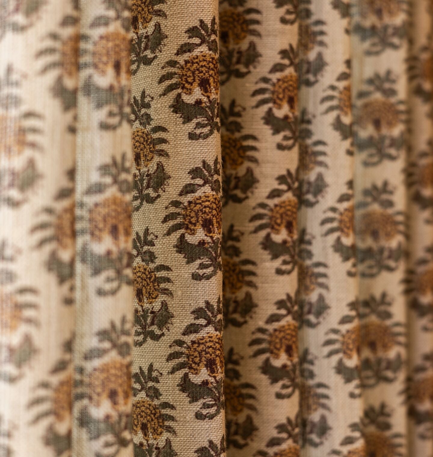 Amber Interiors - Overlay Box Pleat Drapery
