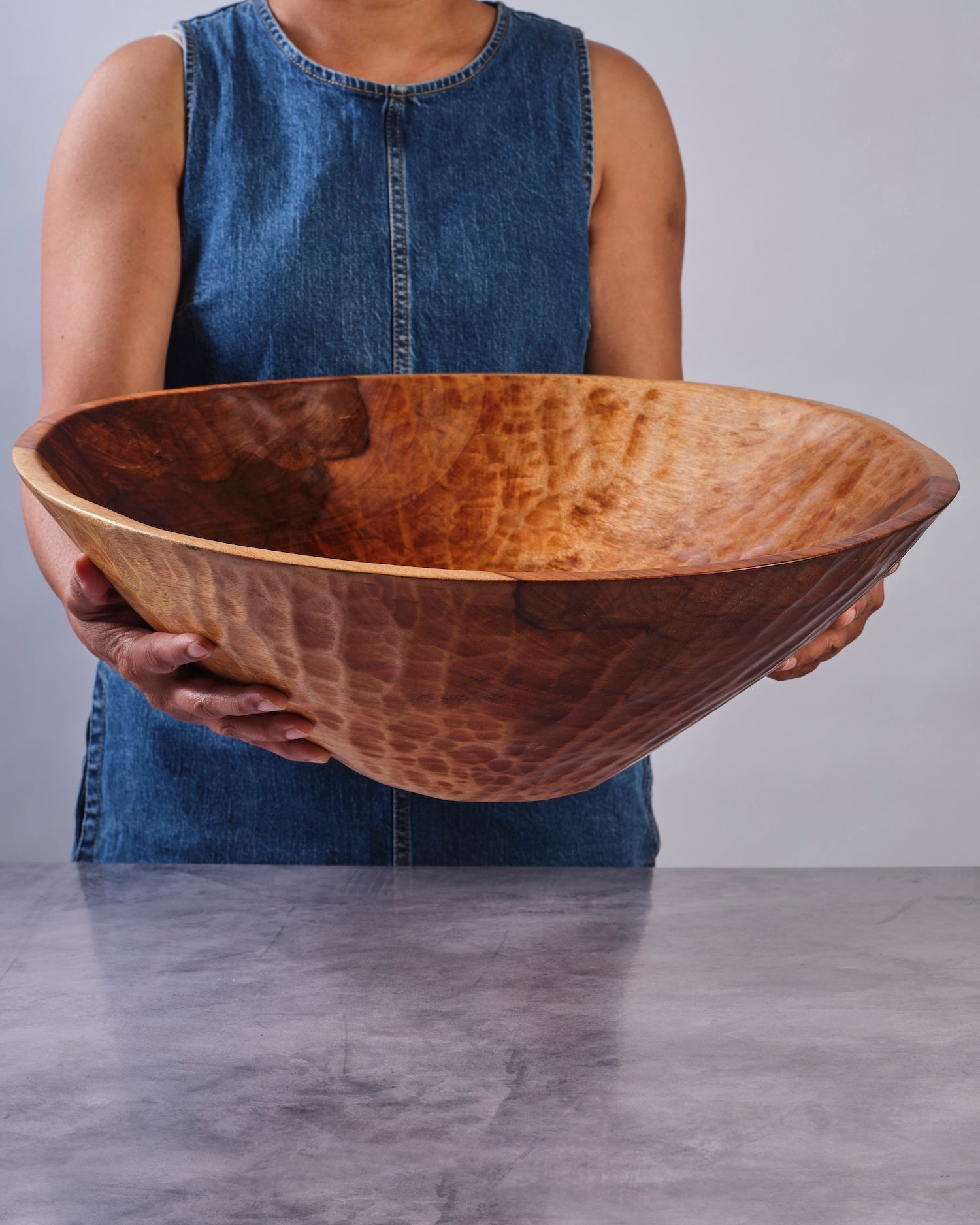 Terra Klay - Extra Large (XL) 20 inch Classic Round Wood Bowl