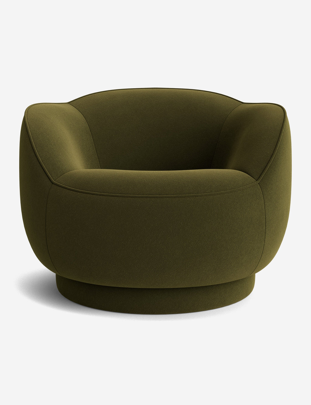 Lulu and Georgia - Open Box: Fern Swivel Chair, Loden Porto Velvet by Sarah Sherman Samuel