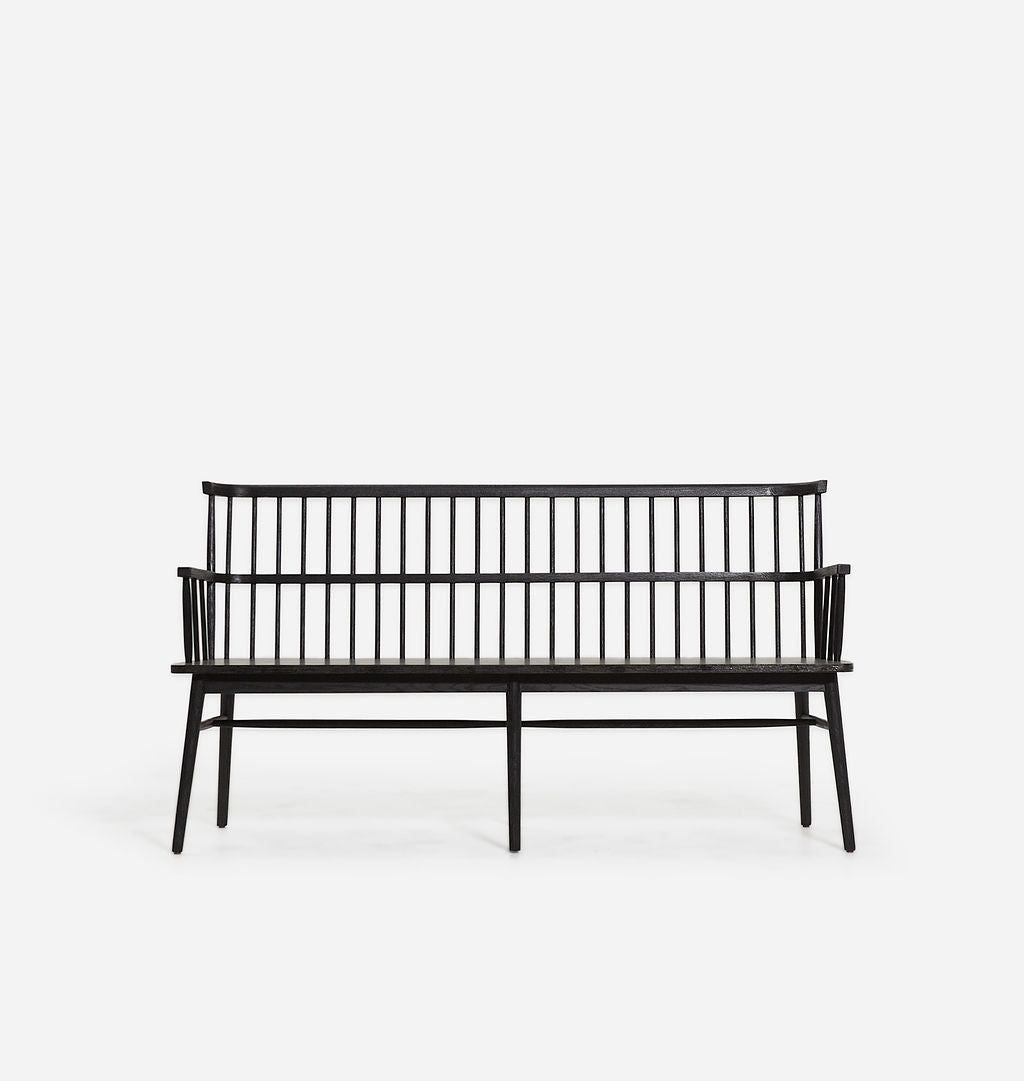 Amber Interiors - Larkspur Large Bench Black