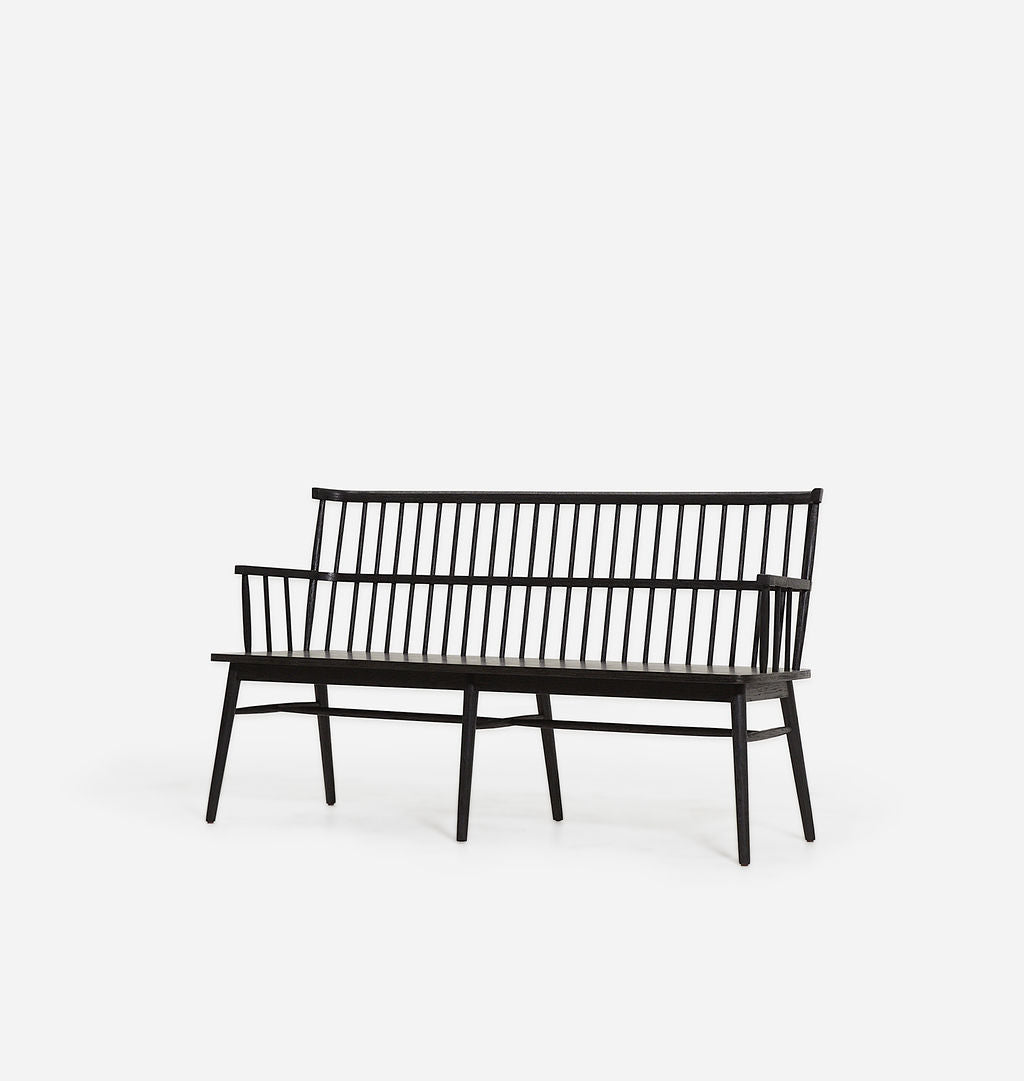 Amber Interiors - Larkspur Large Bench Black