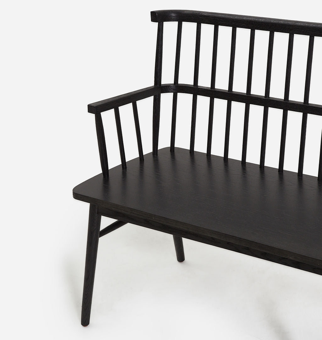 Amber Interiors - Larkspur Large Bench Black