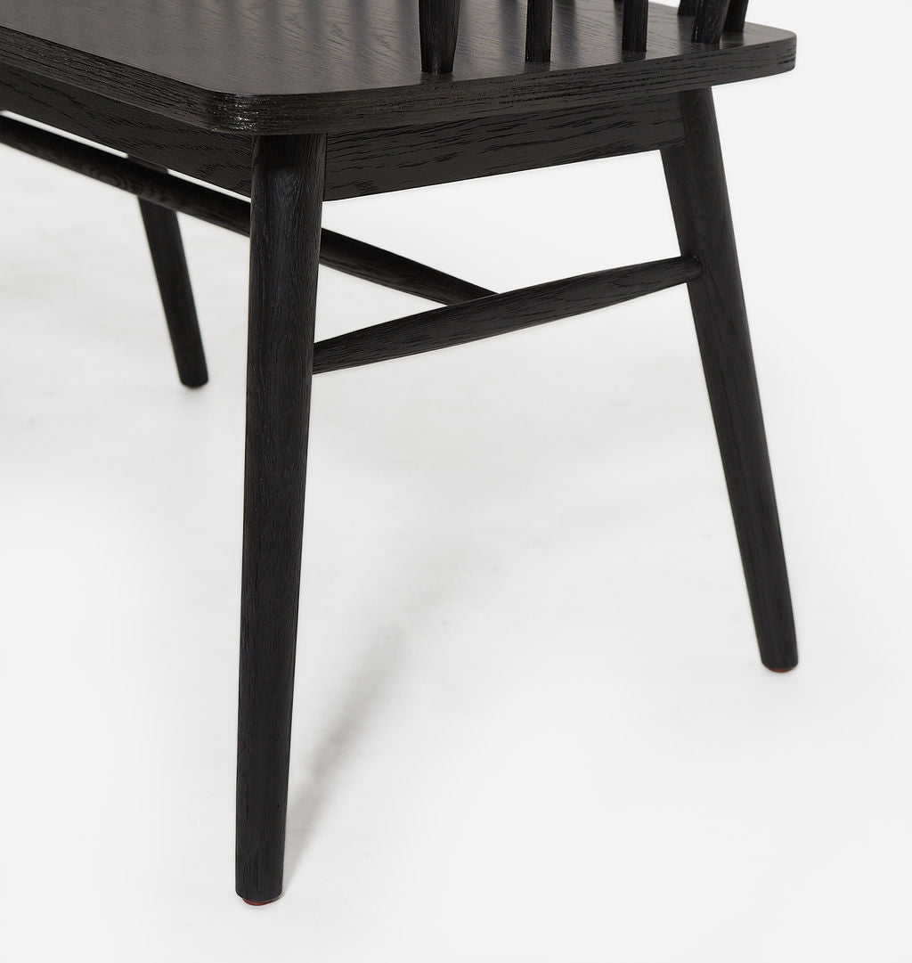 Amber Interiors - Larkspur Large Bench Black