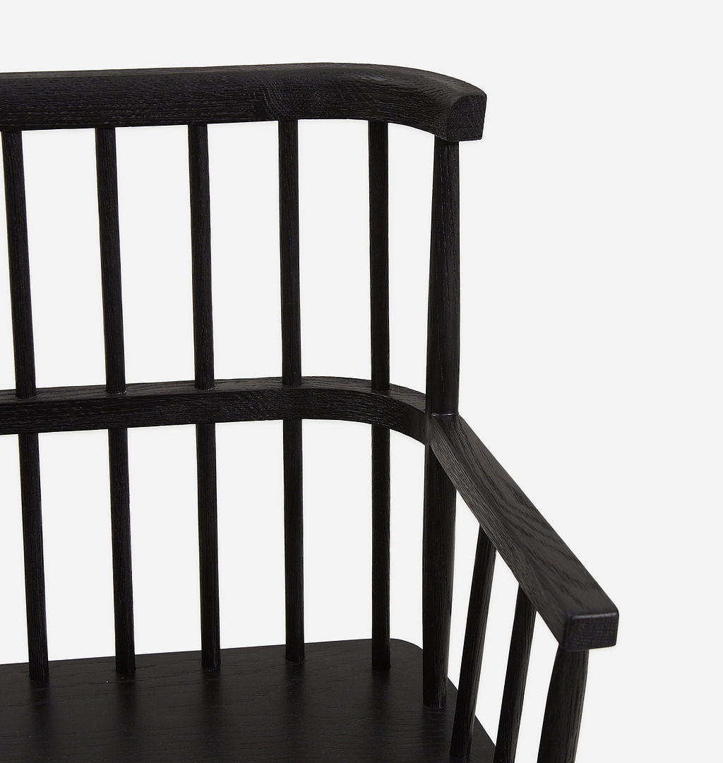Amber Interiors - Larkspur Large Bench Black
