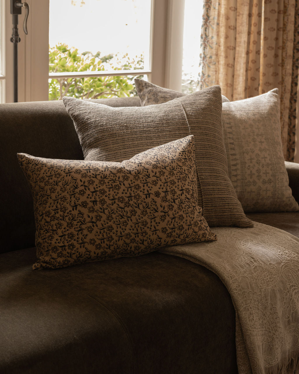 Amber Interiors - Anika Printed Pillow