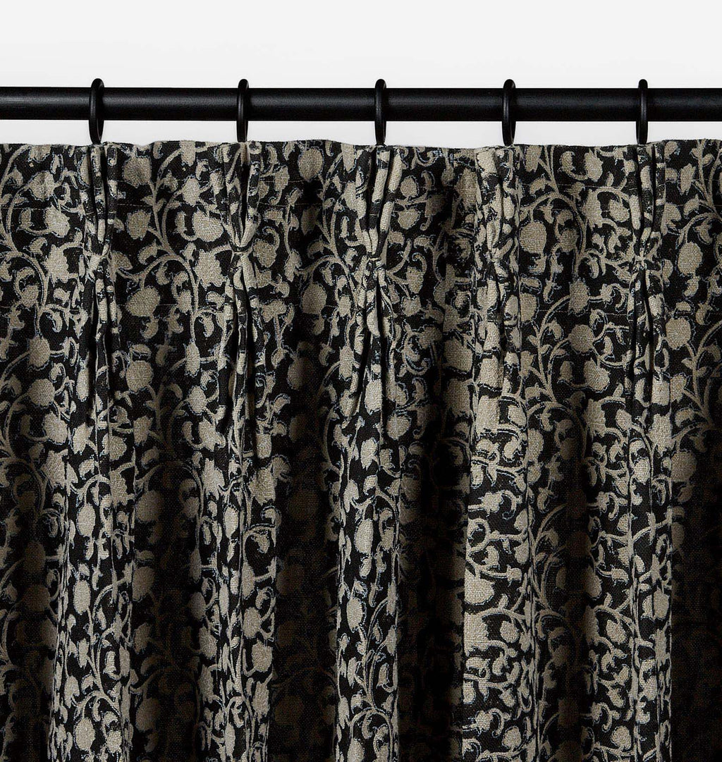 Amber Interiors - Keya Noir Curtain Panel