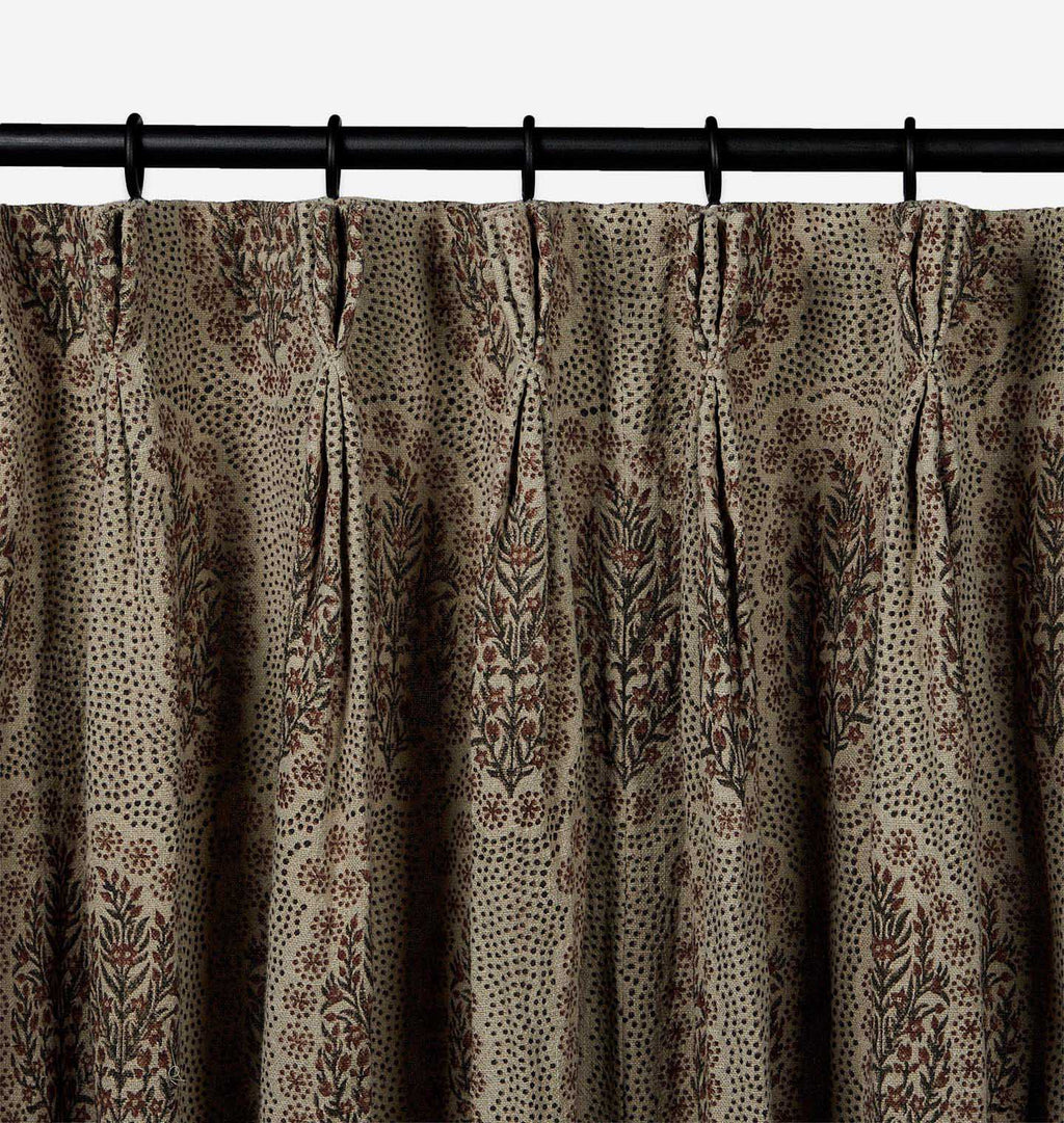 Amber Interiors - Winfleur Saffron Curtain Panel