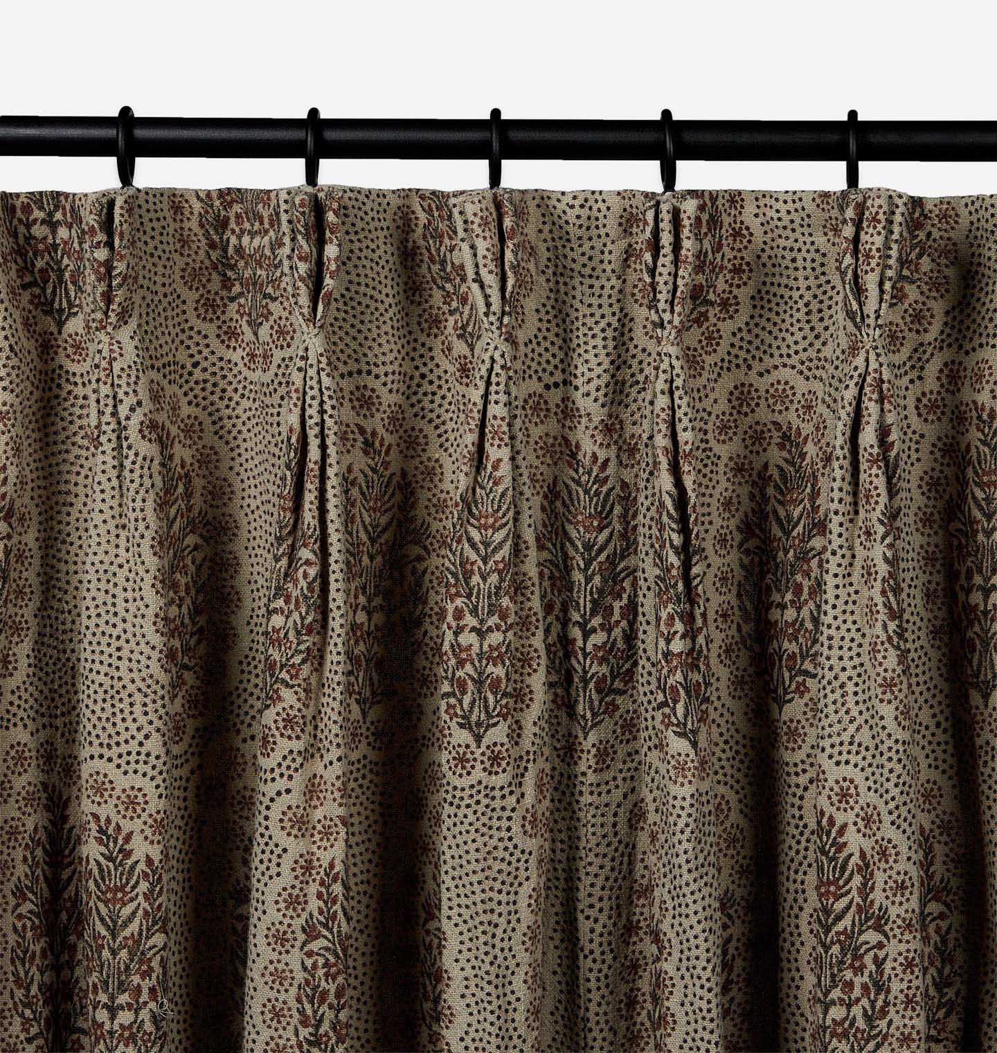 Amber Interiors - Winfleur Saffron Curtain Panel