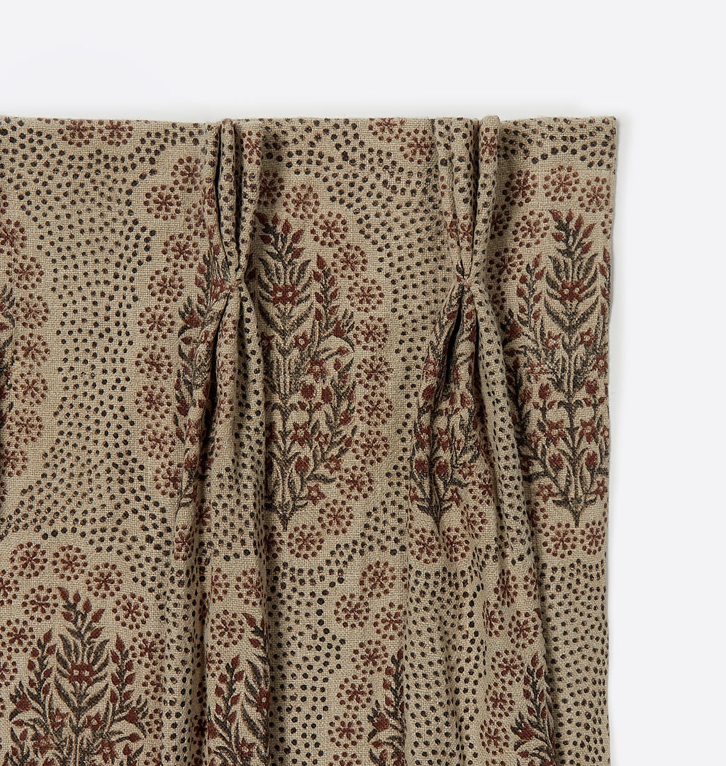 Amber Interiors - Winfleur Saffron Curtain Panel