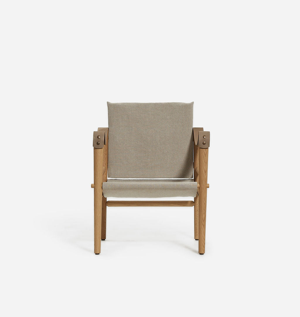 Amber Interiors - Montauk Hemp Linen Armchair