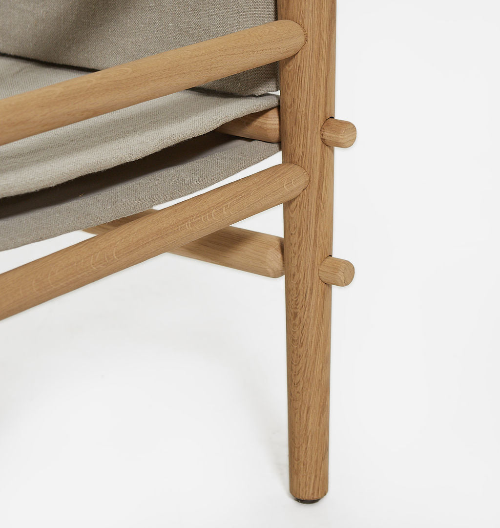 Amber Interiors - Montauk Hemp Linen Armchair