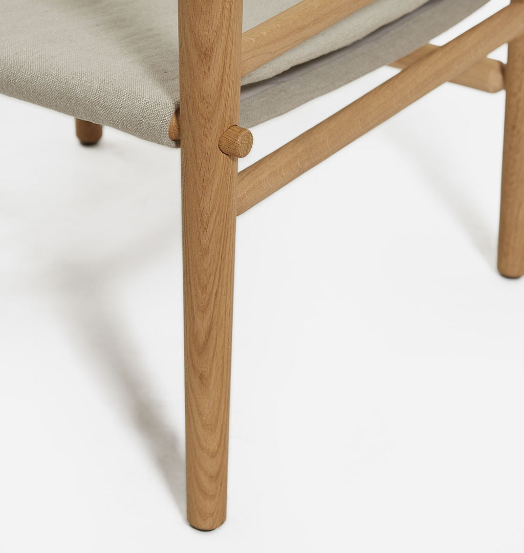 Amber Interiors - Montauk Hemp Linen Armchair