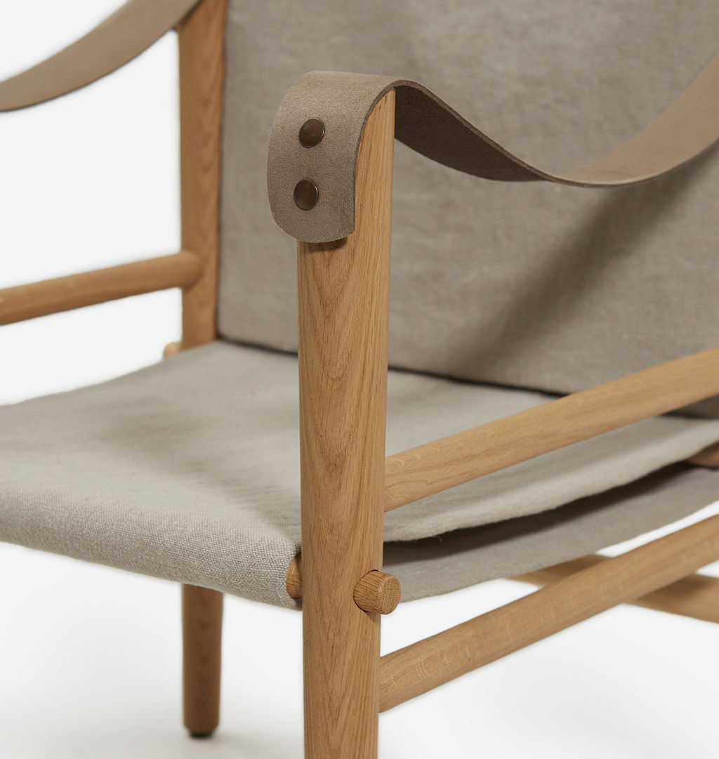 Amber Interiors - Montauk Hemp Linen Armchair