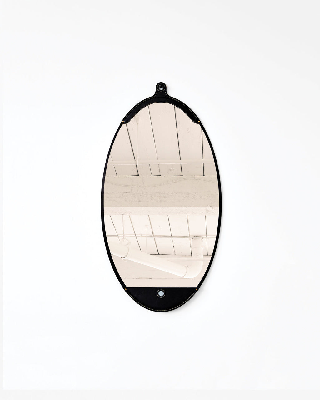 Lostine - Fairmount Long Oval Mirror - Black