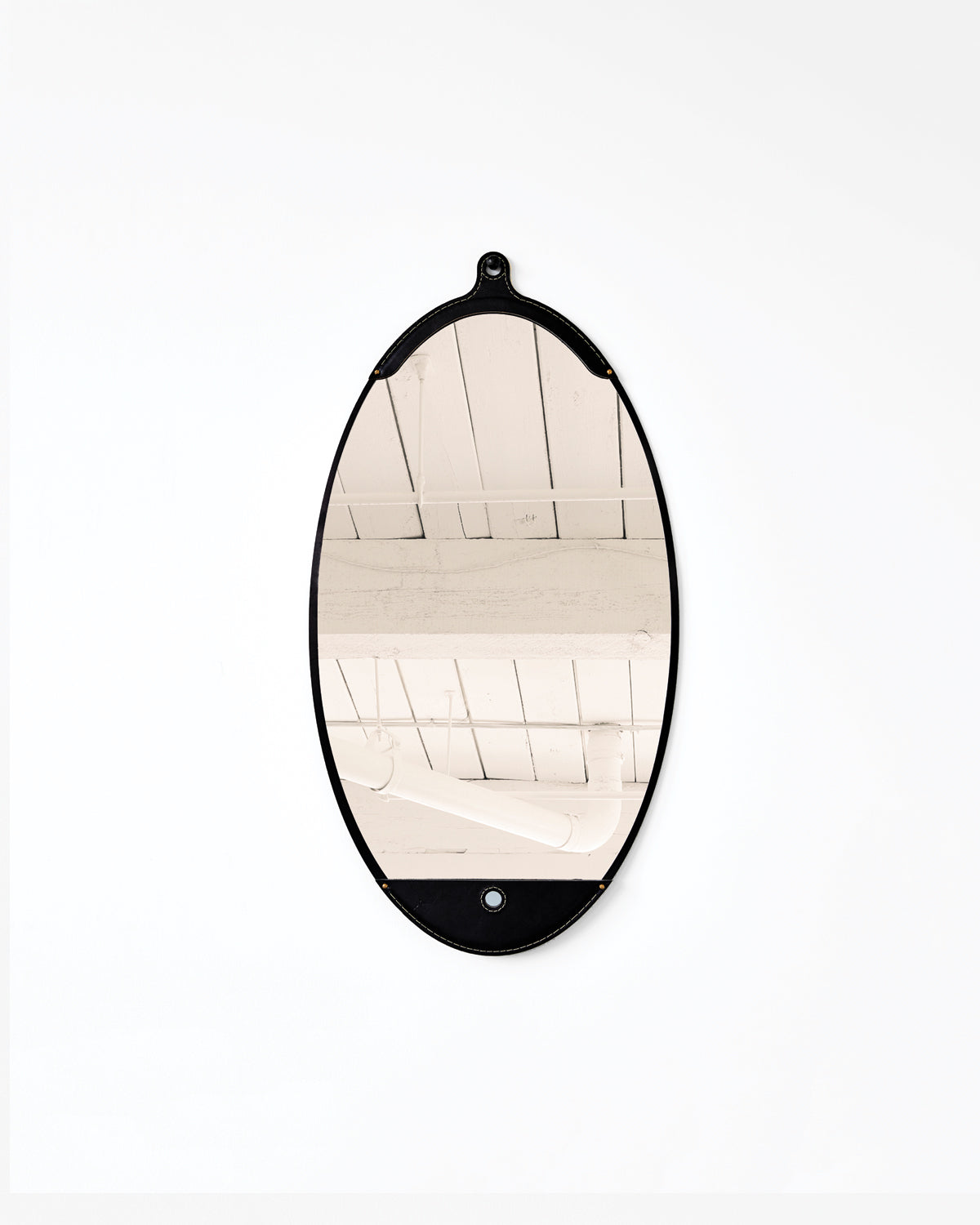 Lostine - Fairmount Long Oval Mirror - Black