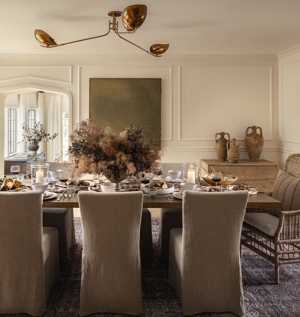 Amber Interiors - Musa Slipcovered Dining Chair