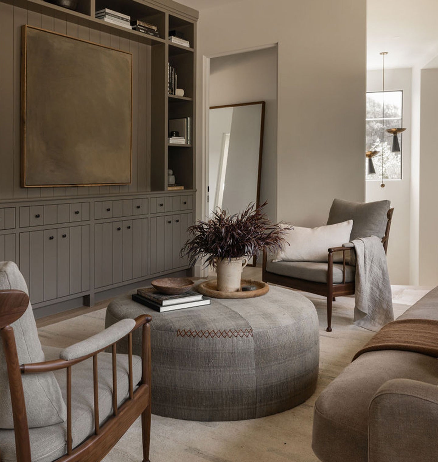 Amber Interiors - Bryn Wood Floor Mirror