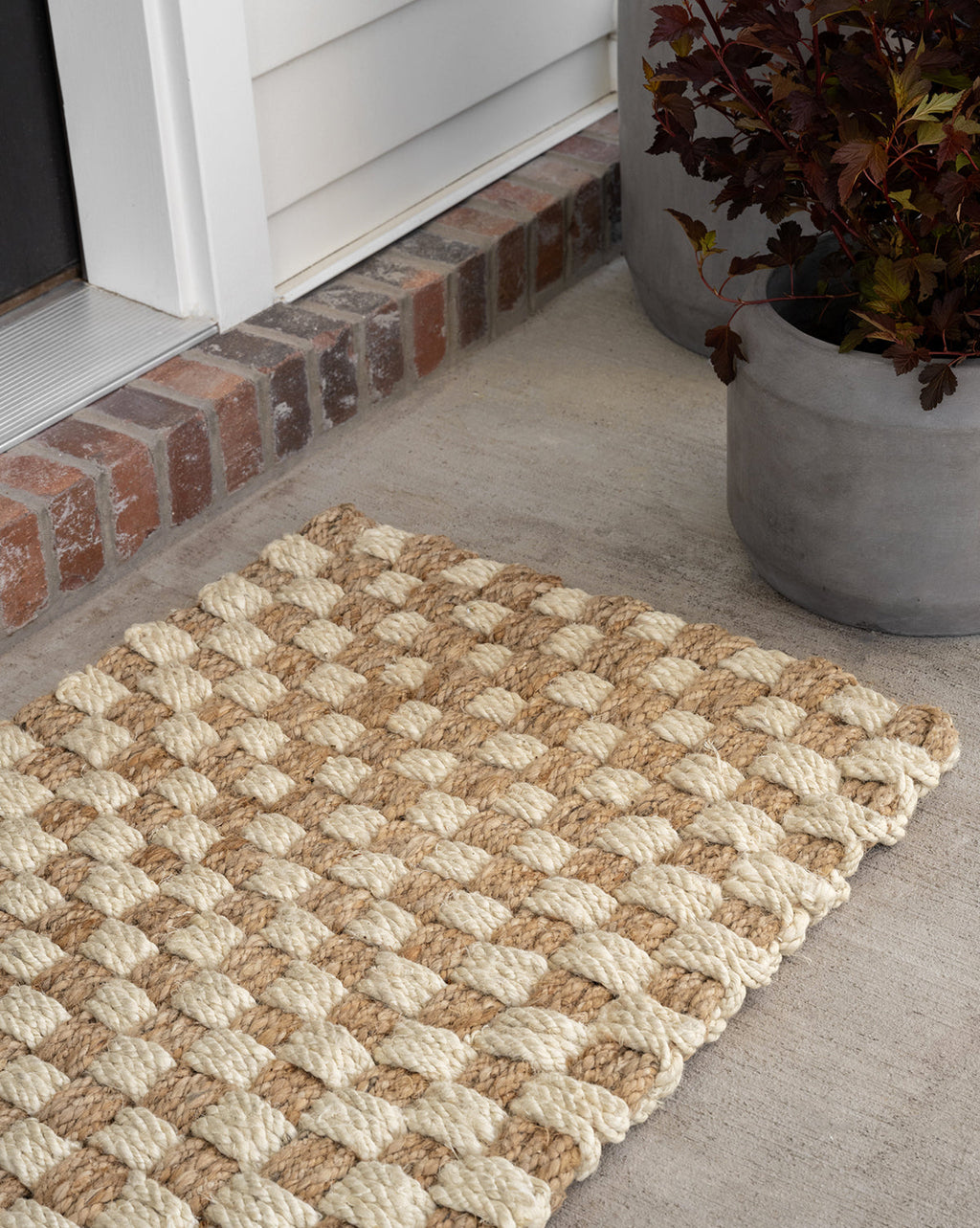 McGee & Co - Checker Jute Doormat