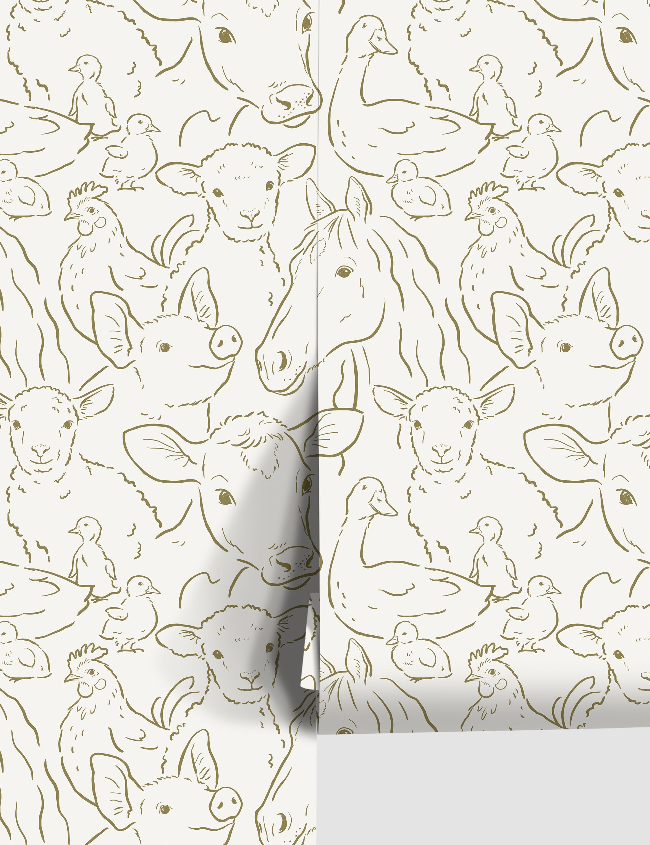 Lulu and Georgia - Farm Animals Wallpaper