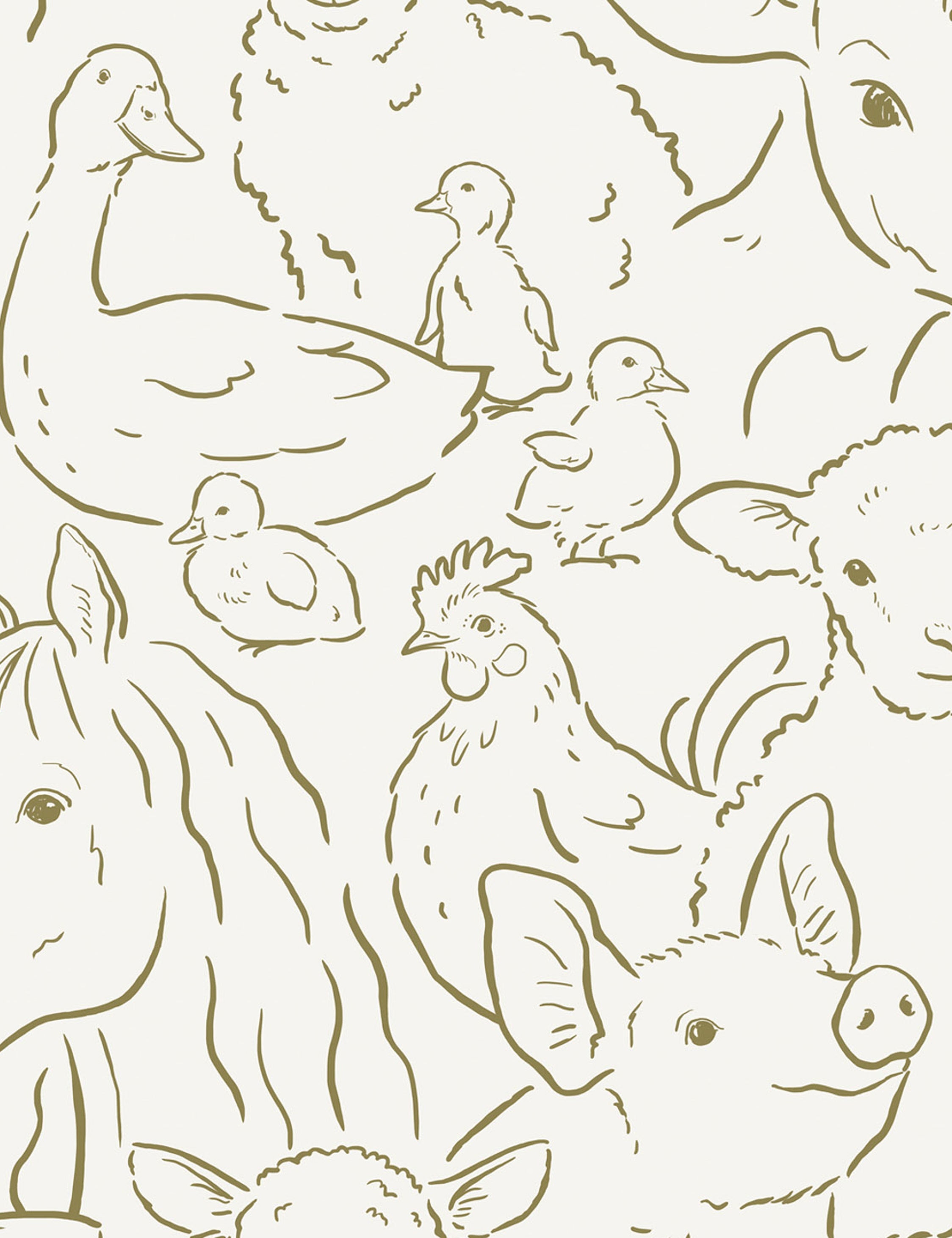 Lulu and Georgia - Farm Animals Wallpaper
