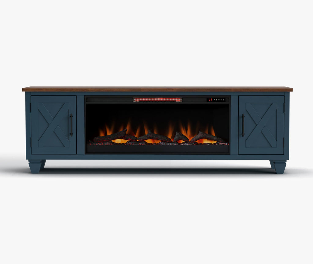 Real Cozy - 78" Liberty Fireplace TV Stand