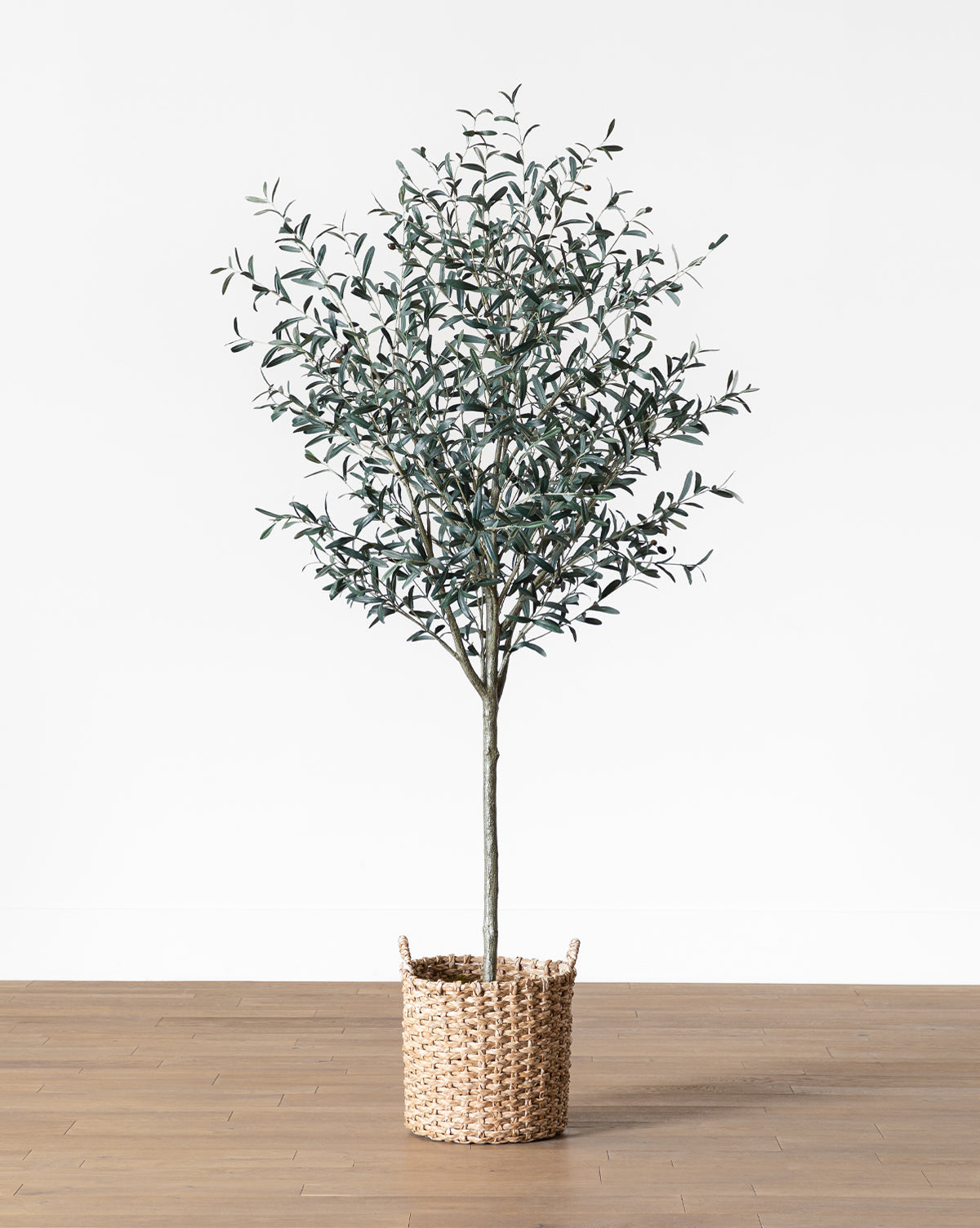 McGee & Co - Faux 96" Olive Tree with Woven Pot
