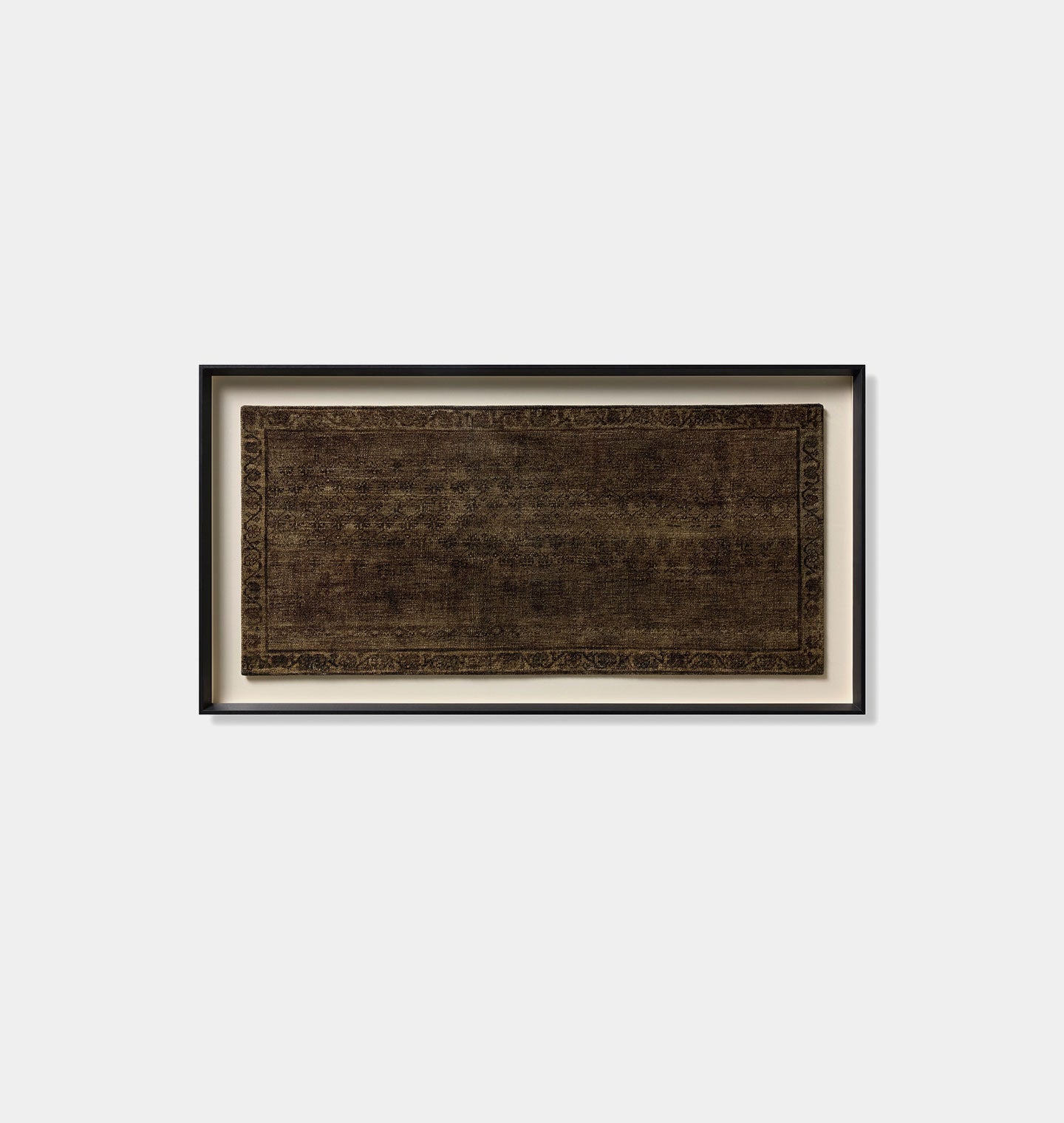 Amber Interiors - Felton Green / Black 56" x 28" Framed Wall Art
