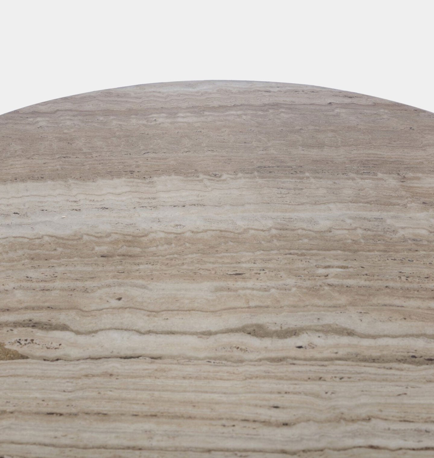 Amber Interiors - Figueroa Round Travertine Dining Table