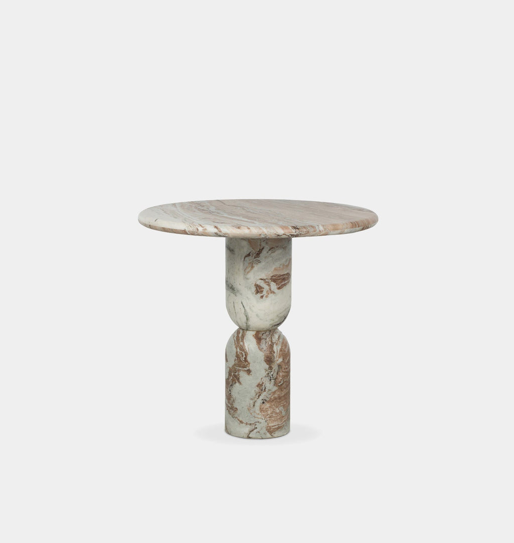 Amber Interiors - Figueroa Round Marble Dining Table