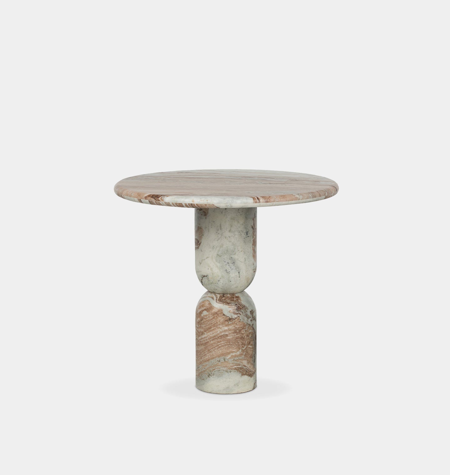 Amber Interiors - Figueroa Round Marble Dining Table