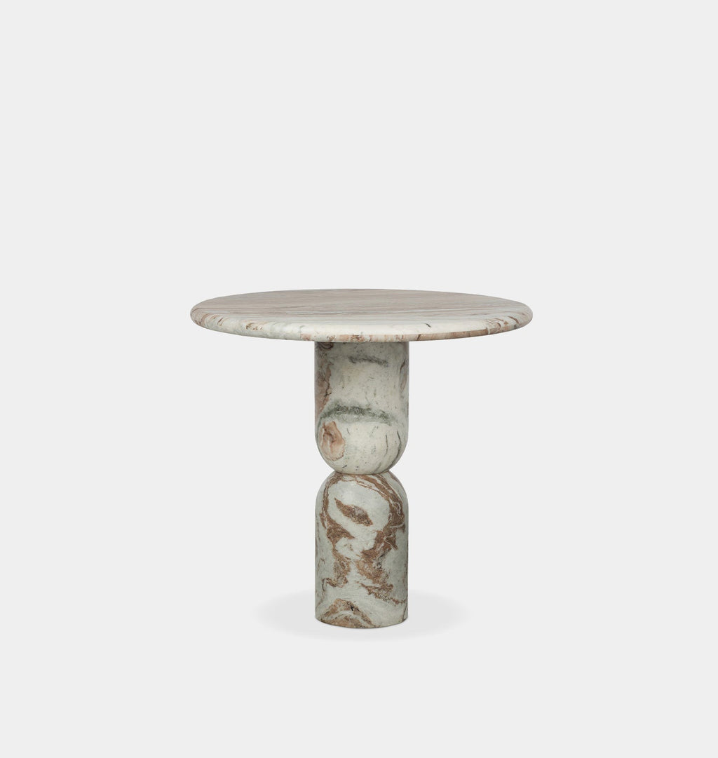 Amber Interiors - Figueroa Round Marble Dining Table