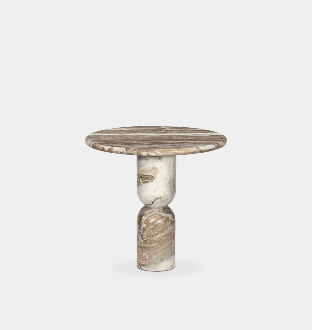 Amber Interiors - Figueroa Round Marble Dining Table