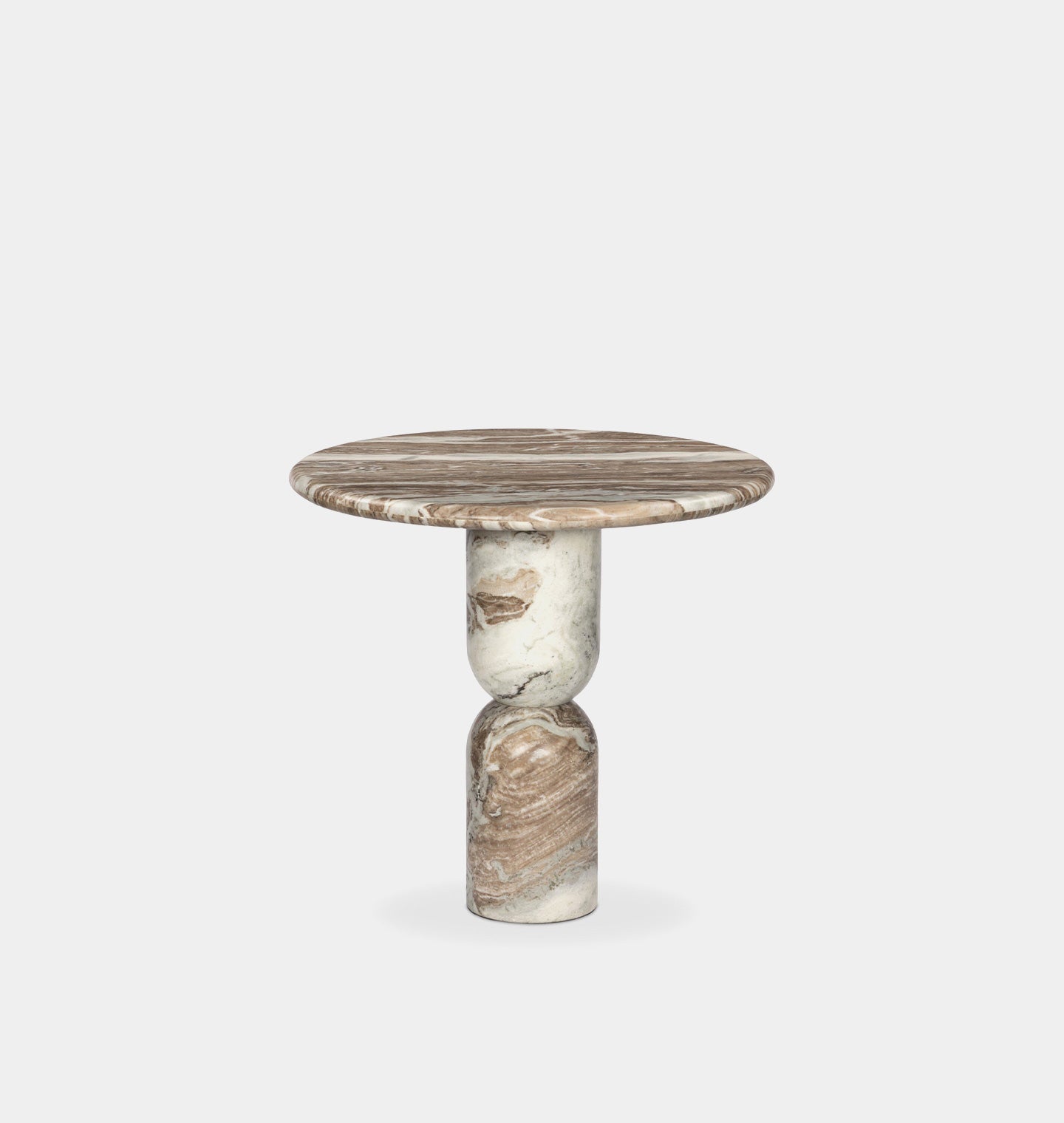 Amber Interiors - Figueroa Round Marble Dining Table