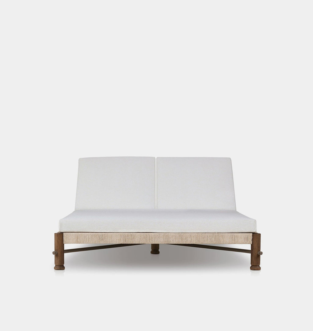 Amber Interiors - Finnegan Outdoor Double Chaise