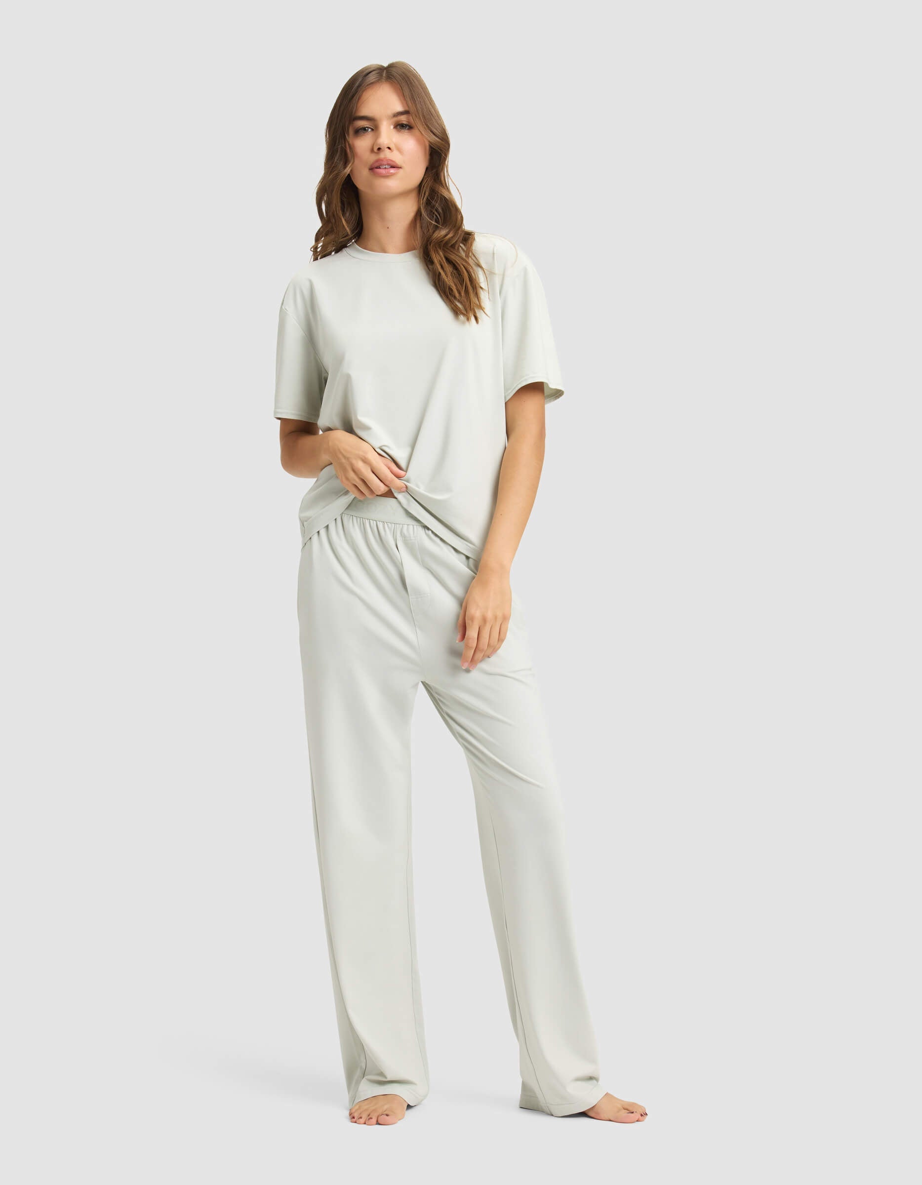 Cozy Earth - Women's First Layer Pajama Short Sleeve Tee & Pant Set