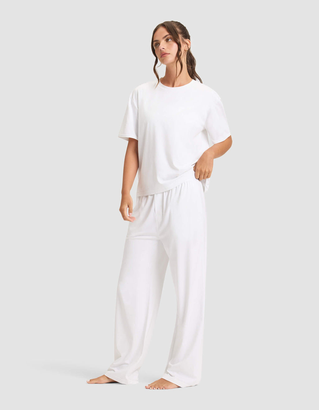 Cozy Earth - Women's First Layer Pajama Short Sleeve Tee & Pant Set