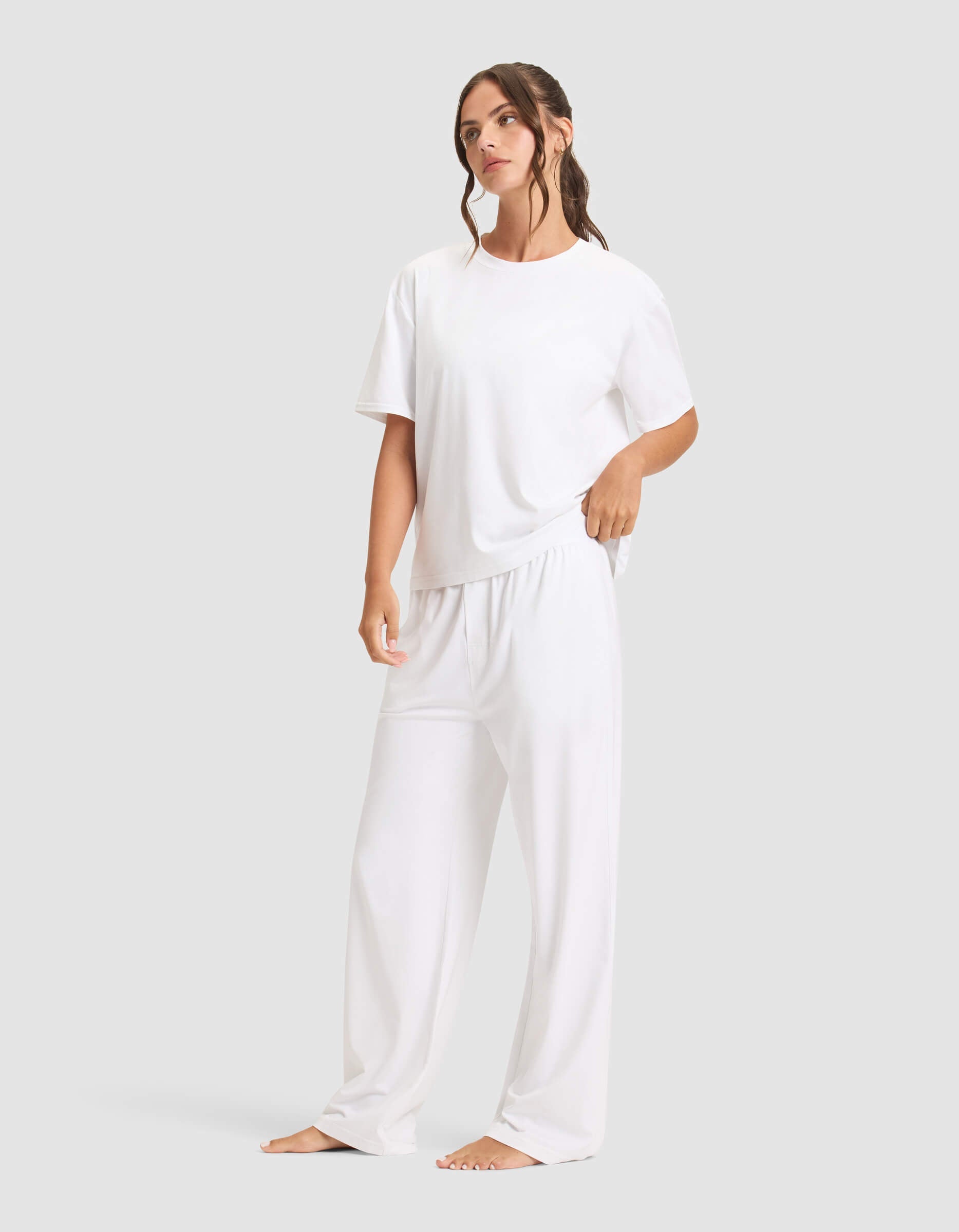 Cozy Earth - Women's First Layer Pajama Short Sleeve Tee & Pant Set