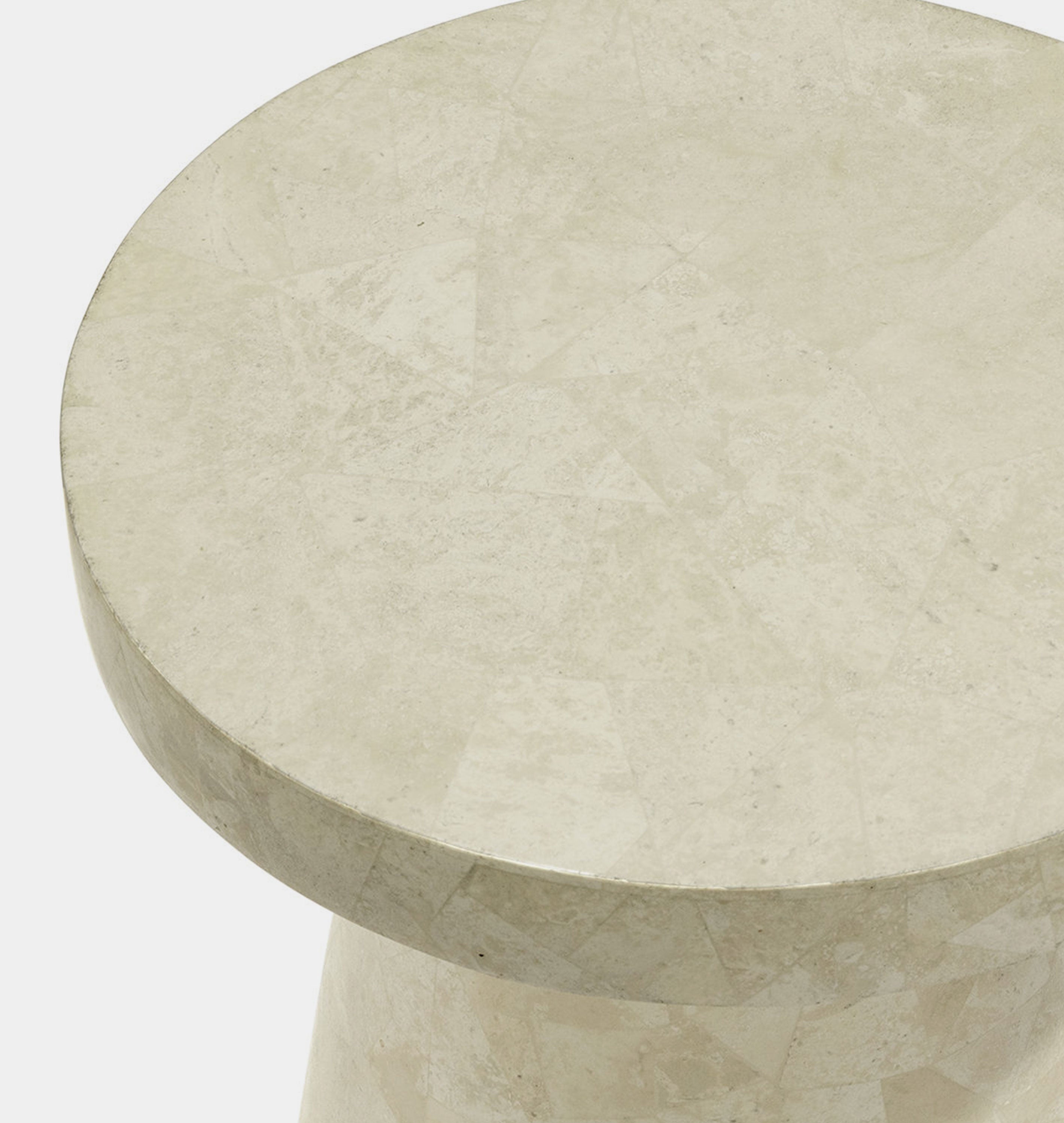 Amber Interiors - Foley Stone Outdoor Side Table