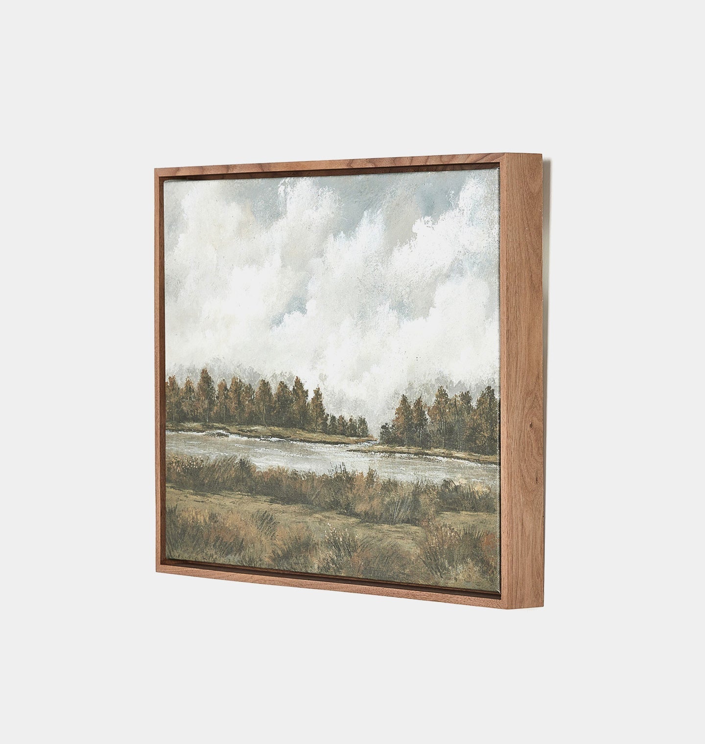 Amber Interiors - Forest Across the Water Lori Marie Framed Print