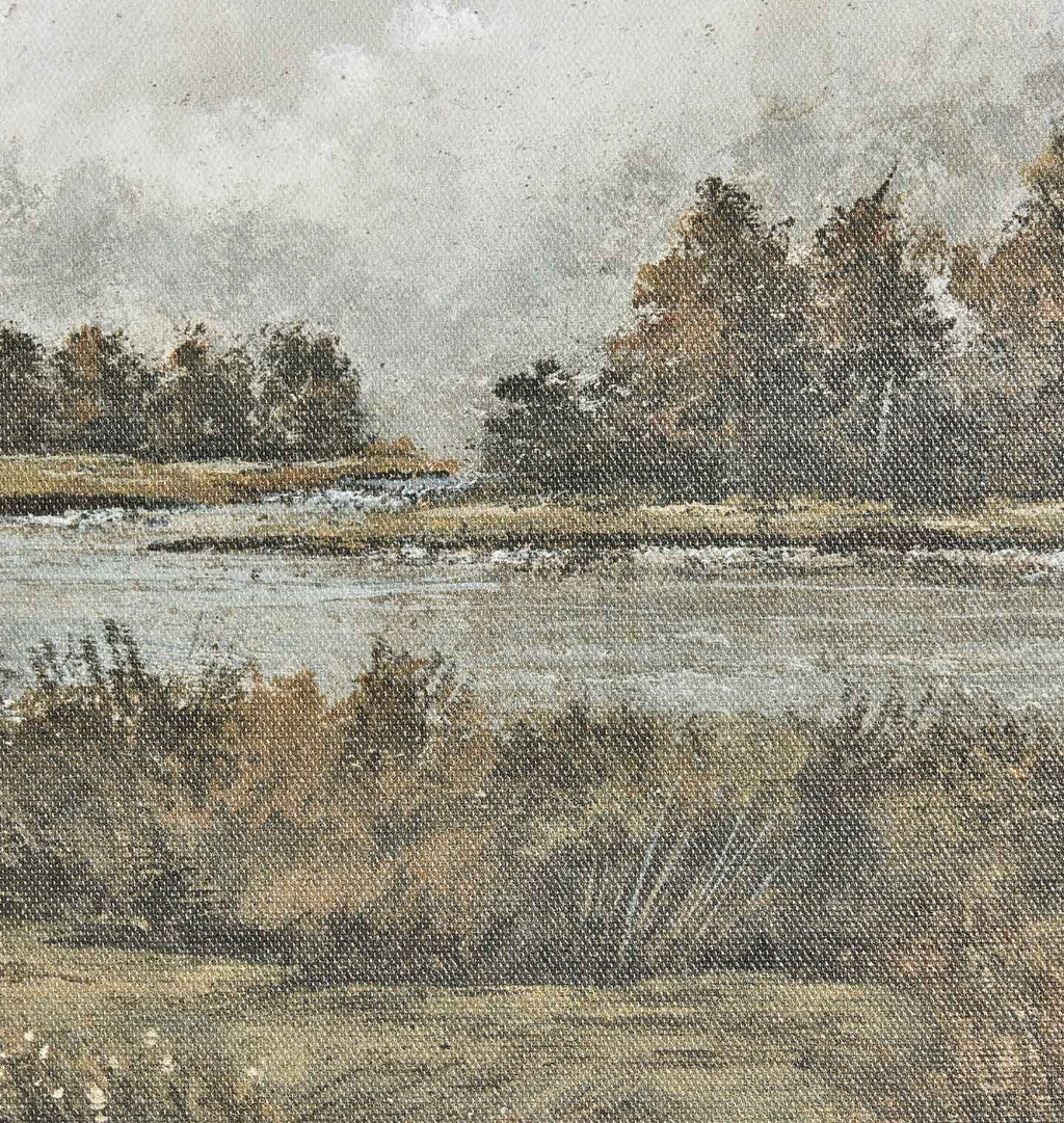 Amber Interiors - Forest Across the Water Lori Marie Framed Print