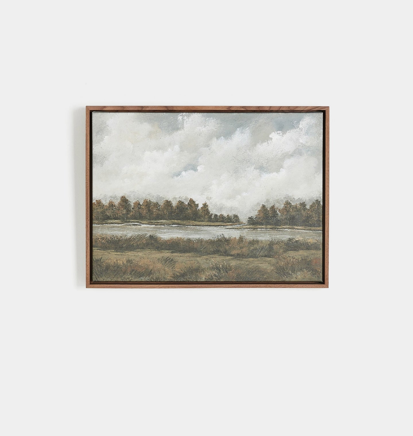 Amber Interiors - Forest Across the Water Lori Marie Framed Print