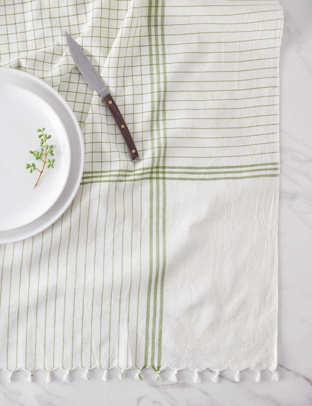 Lulu and Georgia - French Lattice Tablecloth by Heather Taylor Home