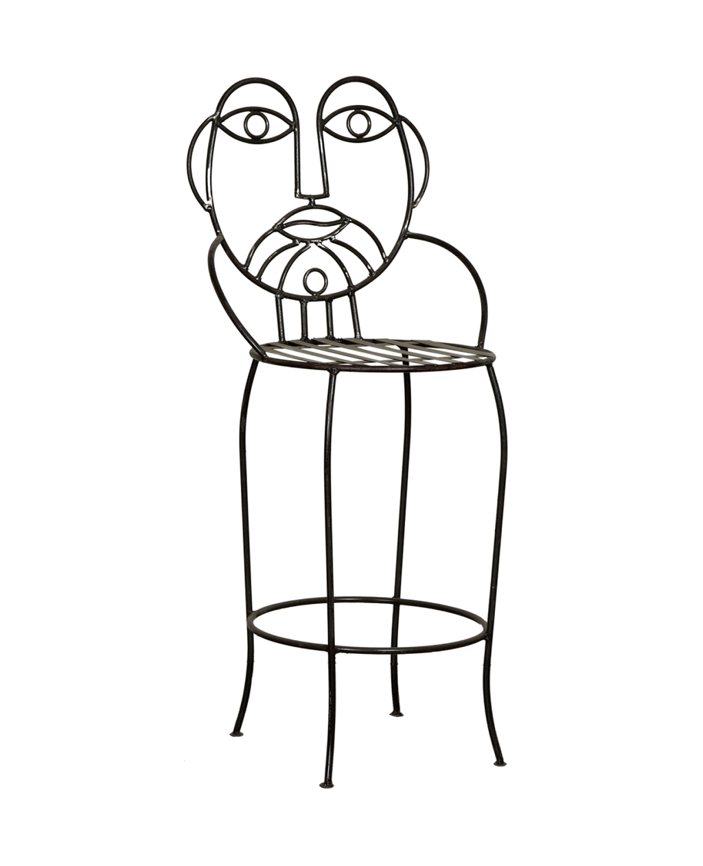 Olive Ateliers - Metal Face Bar Stool - His