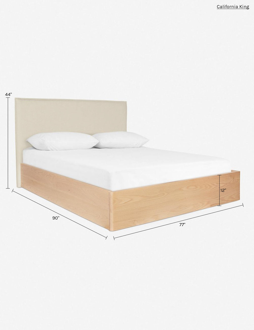 Lulu and Georgia - Open Box: Nia Bed, Natural California King