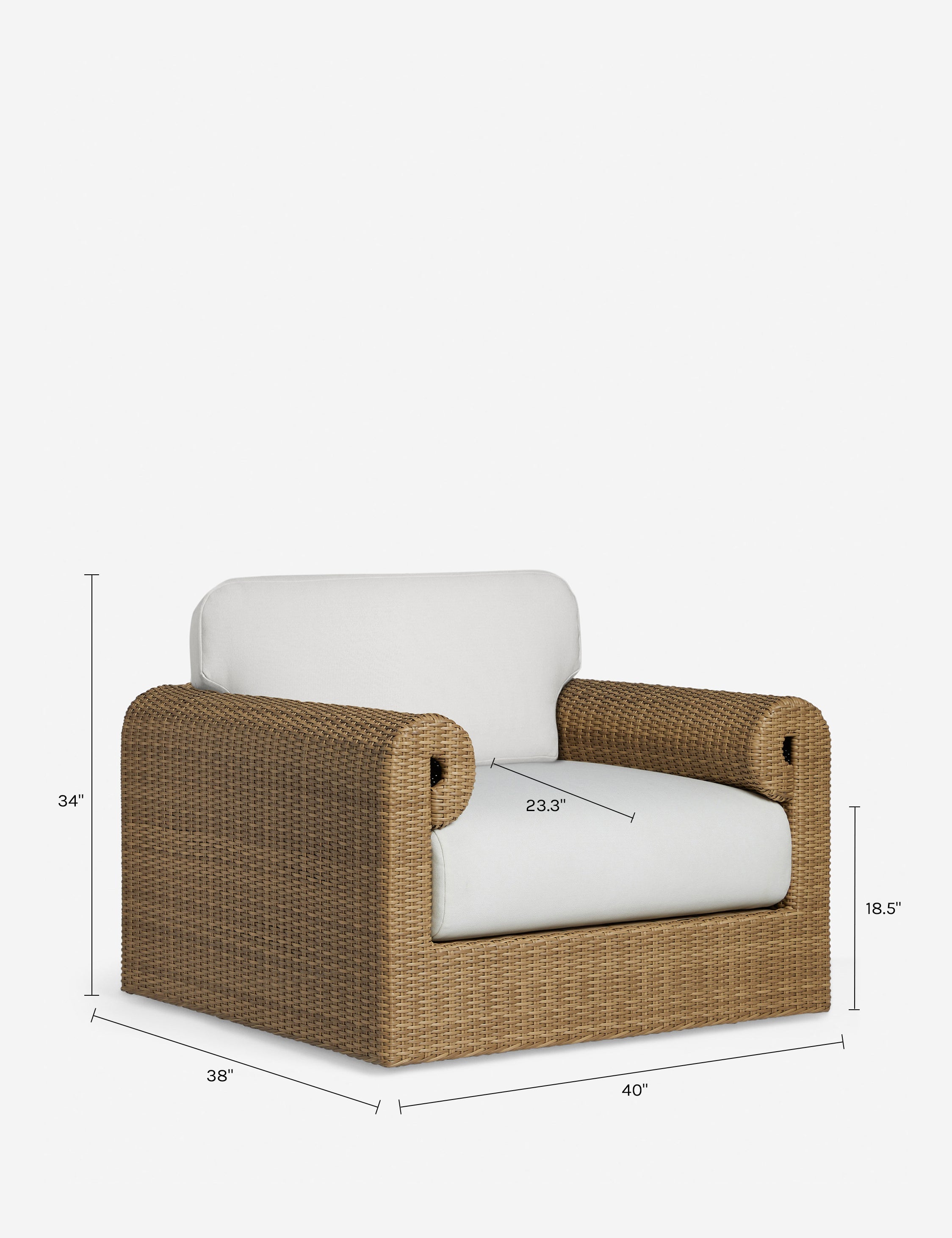 Lulu and Georgia - Balla Outdoor Swivel Accent Chair