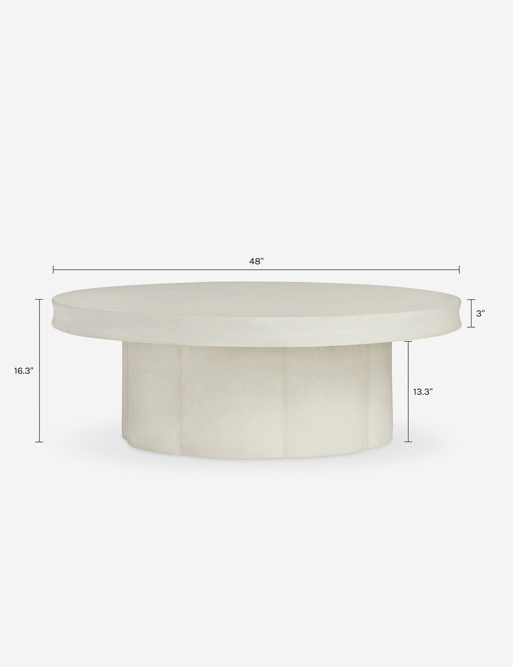 Lulu and Georgia - Apel Indoor / Outdoor Round Coffee Table