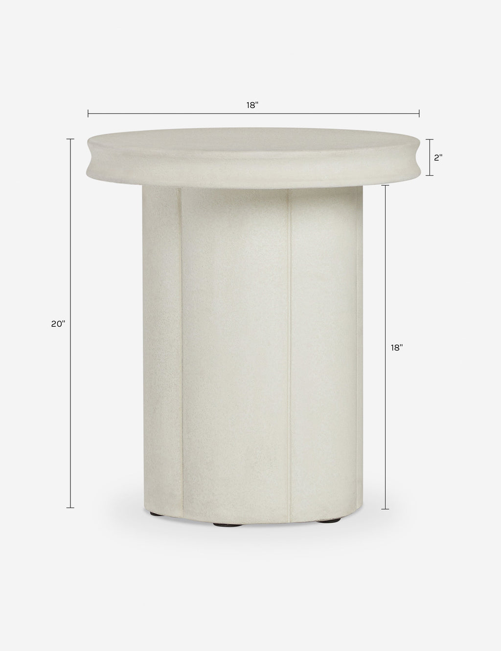 Lulu and Georgia - Apel Indoor / Outdoor Round Side Table